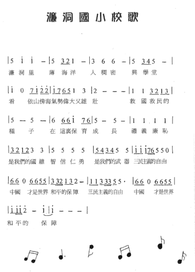 校歌(舊版)  楊美華、黃清安、劉月蘭校友等哼唱，何君薇主任揣摩紀錄97.04.04